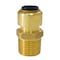 Apollo 3/8 in. (1/2 in. O.D.) Brass Push-To-Connect x 1/2 in. Male Pipe Thread Reducing Adapter FSBMA3812 - alternate 5